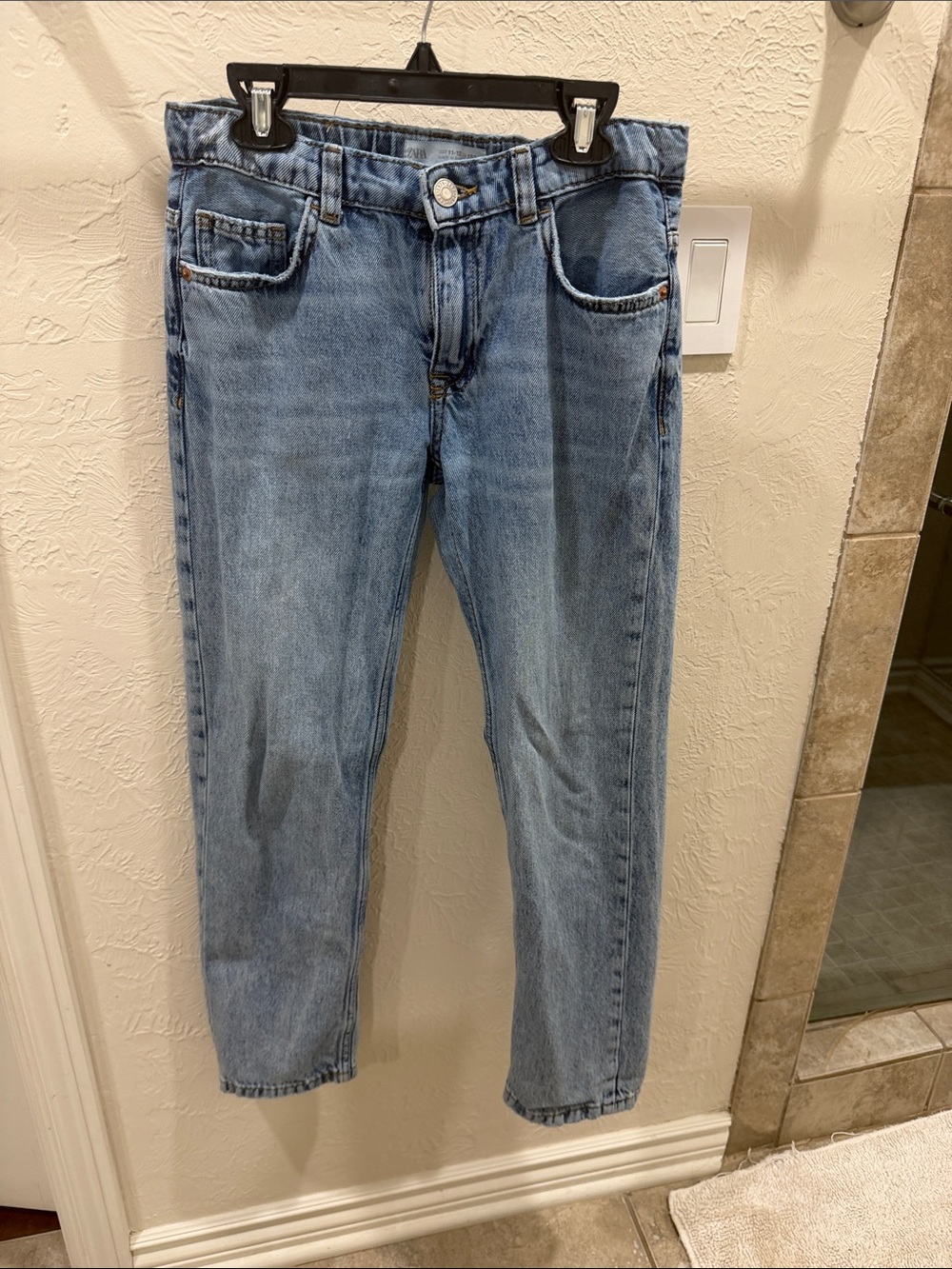 Zara Light Blue Kids Jeans - Relaxed Straight Cut